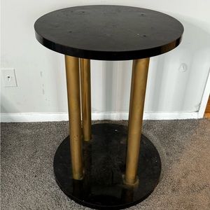 Black and gold night stand